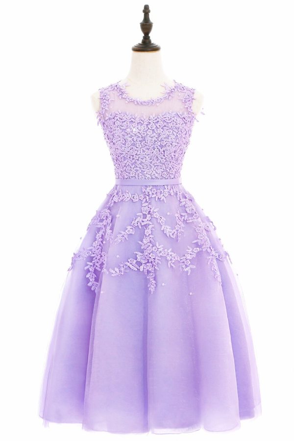 Sleeveless Lace Prom Dresses 15