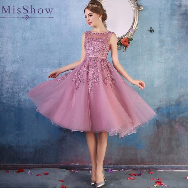 Sleeveless Lace Prom Dresses 1