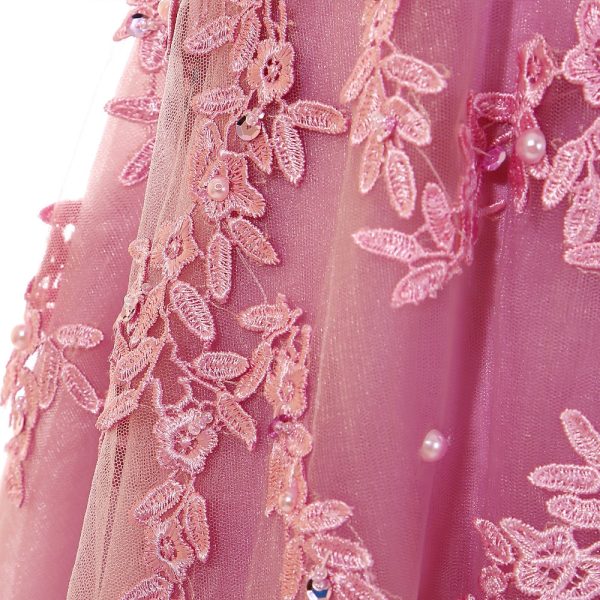 Sleeveless Lace Prom Dresses 5