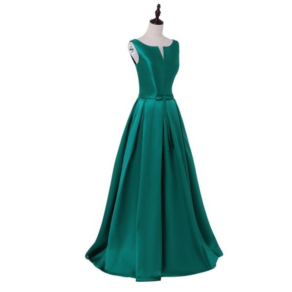 Plus size elegant evening dresses V-opening back prom formal party dress vestidos de festa style dress free shipping 3