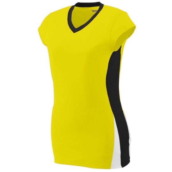 Girls Athletic Shirt, Short Sleeve Hit Sports Jersey - Sportswear 1