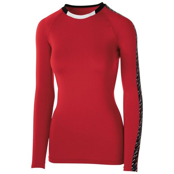 Girls Athletic Shirt, Long Sleeve Spectrum Sports Jersey - Sportswear 1