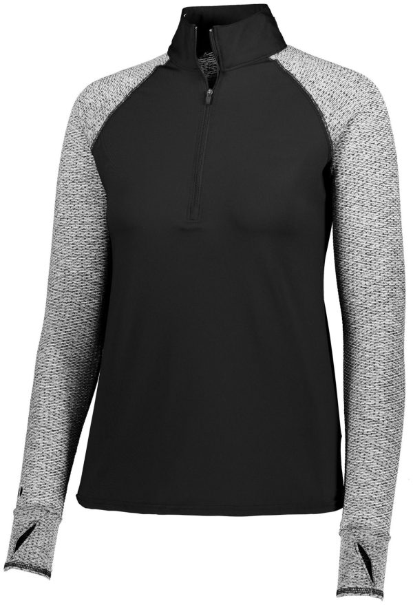 Ladies Athletic Shirt, Long Sleeve Axis 1/2 Zip Pullover 1