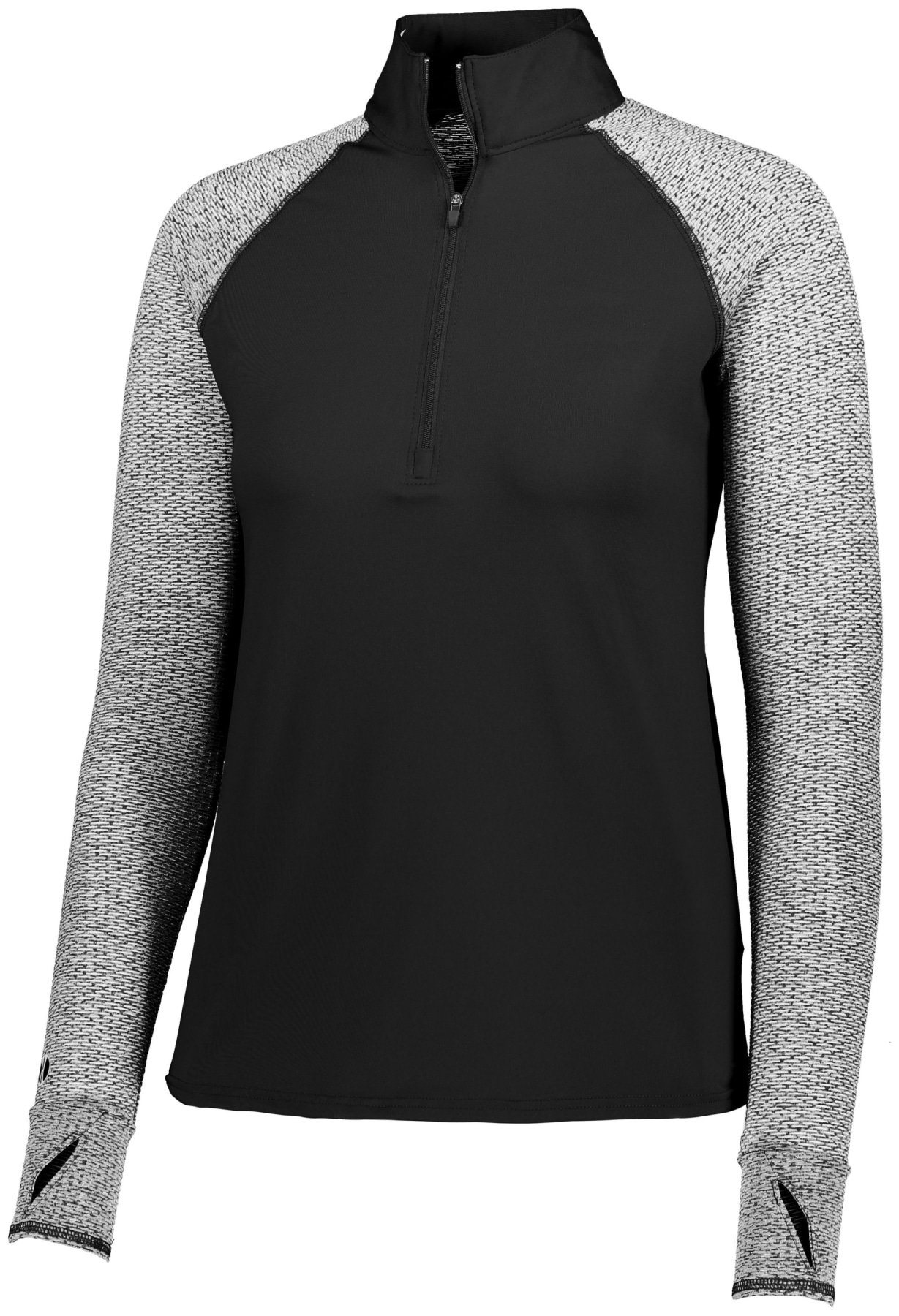 Ladies Athletic Shirt, Long Sleeve Axis 1/2 Zip Pullover 44