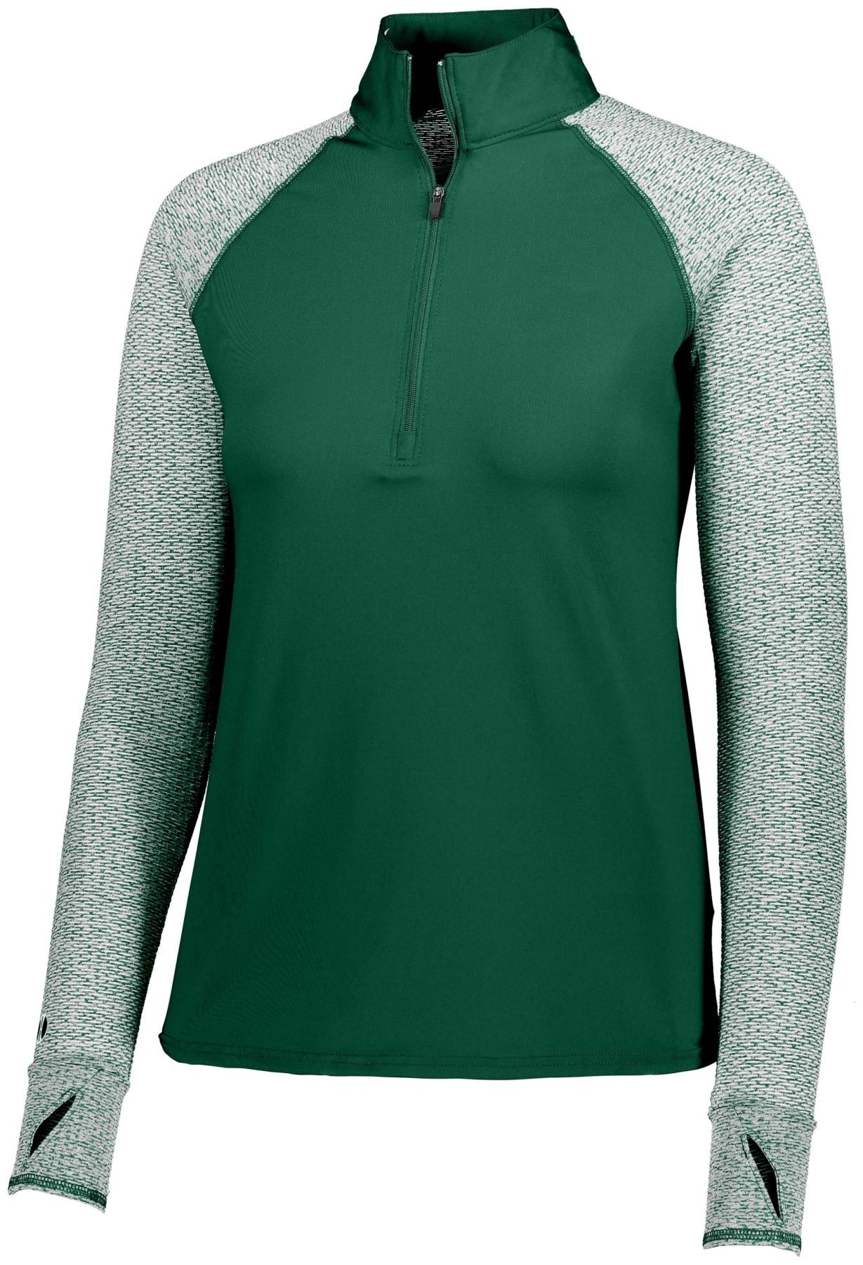 Ladies Athletic Shirt, Long Sleeve Axis 1/2 Zip Pullover 46