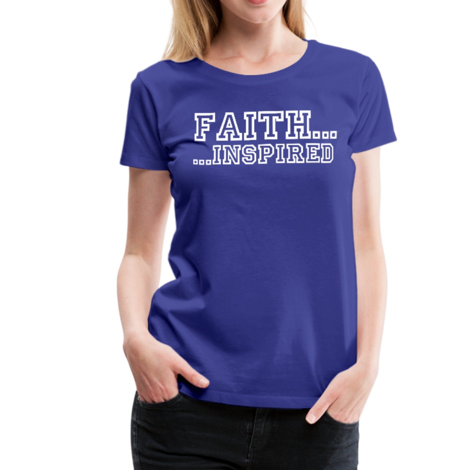 Faith Inspired Graphic Text Style Woman's Classic T-Shirt 26