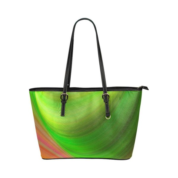 Gradient Style Pink Green Tote Bag 1