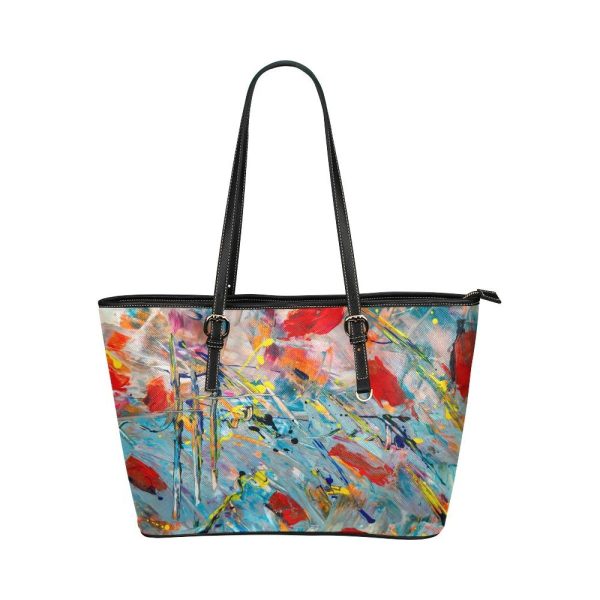 Colorful Abstract Paint Print Design Tote Bag 1