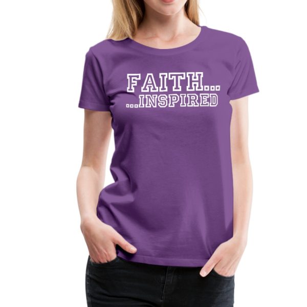 Faith Inspired Graphic Text Style Woman's Classic T-Shirt 1