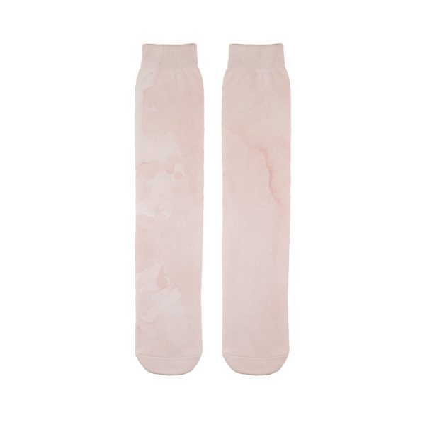 Fashion Accessories, Peach Marble Graphic Style Tube Socks 1