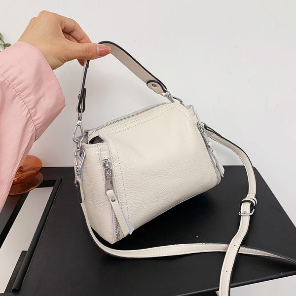 100% Genuine Leather Women Handbags Cowhide Shoulder Bag Fashion Luxury Ladies Messenger Bags High Quality Female Tote bag 2