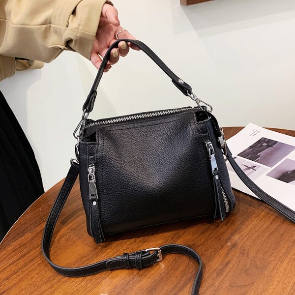 100% Genuine Leather Women Handbags Cowhide Shoulder Bag Fashion Luxury Ladies Messenger Bags High Quality Female Tote bag 4