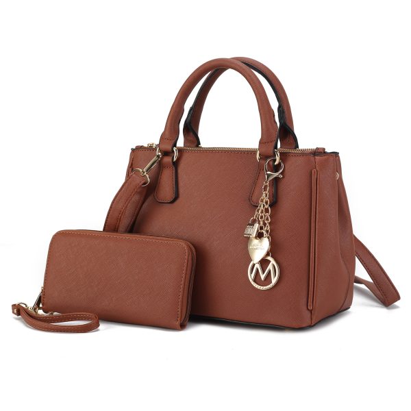 MKF Collection Ruth Vegan Leather Women Satchel Bag with Wallet by Mia K