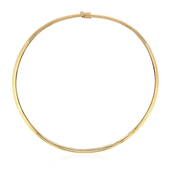 14k Yellow Gold Classic Omega Style Chain (6 mm) 1