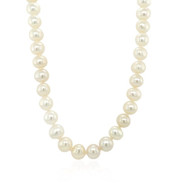 14k Yellow Gold Necklace with White Freshwater Cultured Pearls (6.0mm to 6.5mm) 1