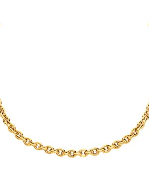 14k Yellow Gold Polished Cable Link Necklace