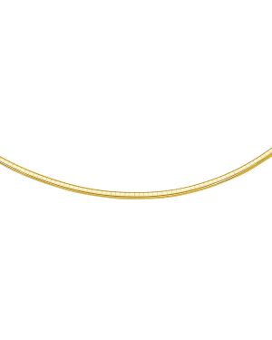 3.0 mm 14k Yellow Gold Classic Omega Bracelet