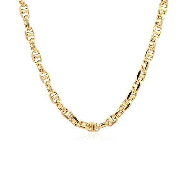 4.5mm 14k Yellow Gold Anchor Chain 1