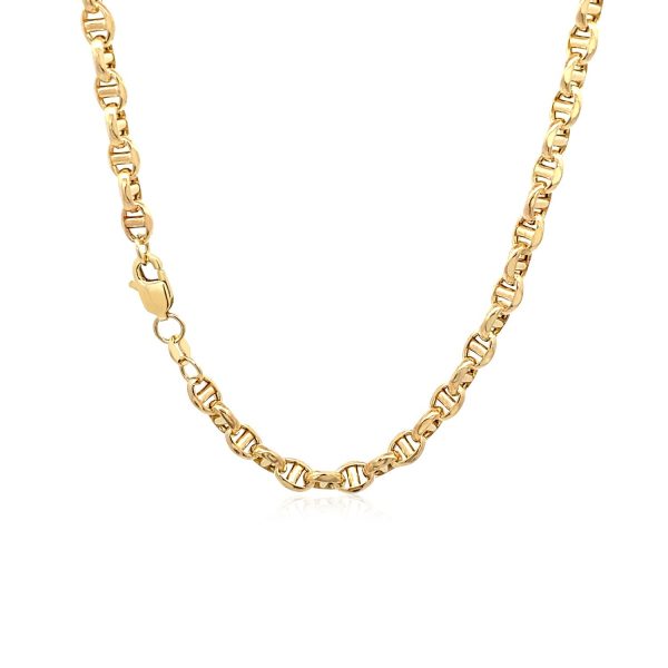 4.5mm 14k Yellow Gold Anchor Chain 2