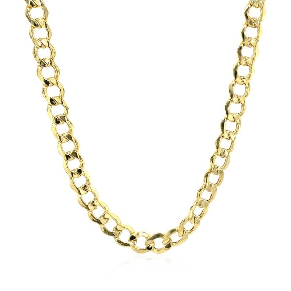 5.3mm 14k Yellow Gold Curb Chain 1