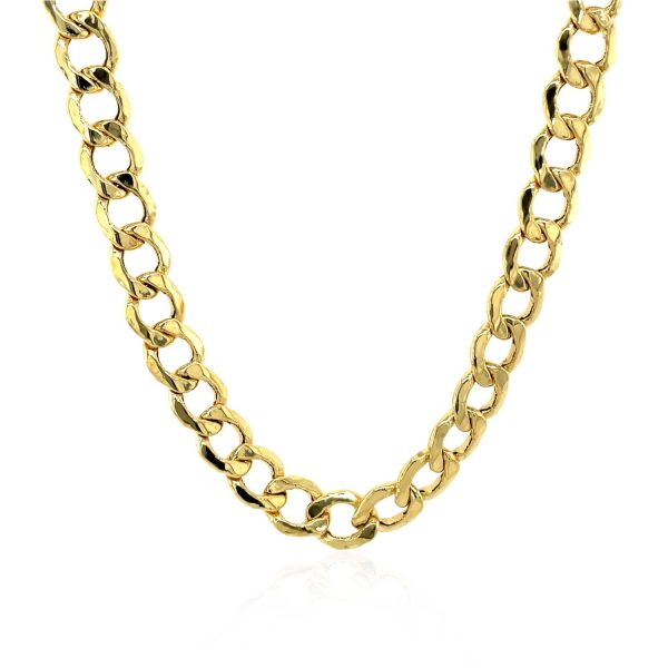 6.2mm 14k Yellow Gold Curb Chain 1