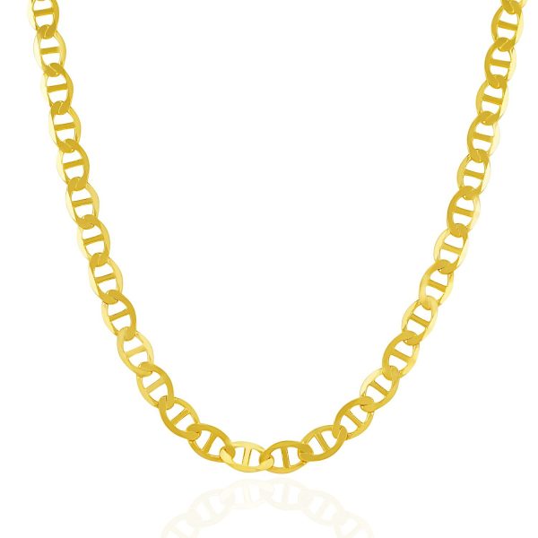 6.3mm 14k Yellow Gold Mariner Link Chain 1