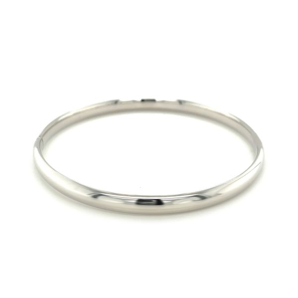 Classic Bangle in 14k White Gold (5.0mm) 1