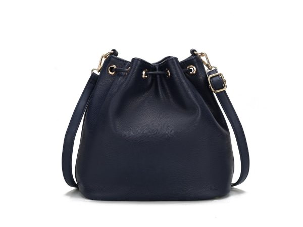 MKF Collection Larissa Vegan Leather Women's Bucket Bag with Wallet by Mia k 2